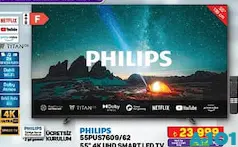 PHİLİPS 55PUS7609 55 İNÇ 4K ULTRA HD SMART LED TV AKILLI TELEVİZYON